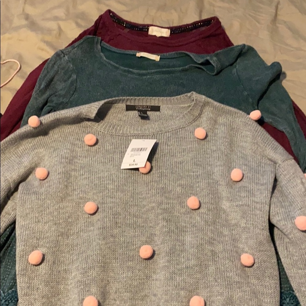 Altard state/forever 21 long sleeve bundle